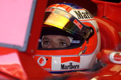Barrichello im Cockpit