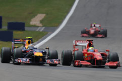 Felipe bekommt Druck von Vettel