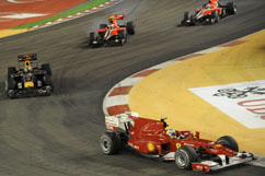 Fernando während des Rennens
