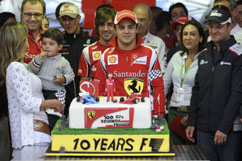 Felipes 100. GP und 10 Jahre F1