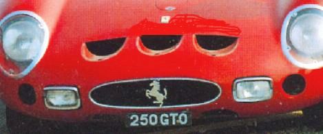 Ferrari 250 GTO front end
- Nick Mason's GTO at the Fiorano test track in 1992